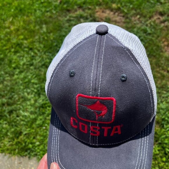 Costa Marlin Trucker Cap Blue and Red Adjustable Beach Fishing Offshore - Picture 4 of 6